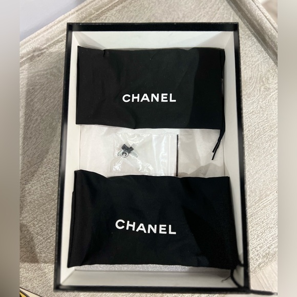 Chanel Mesh Satin excellent condition with box,dusters extra pair of hee… - Picture 7 of 7